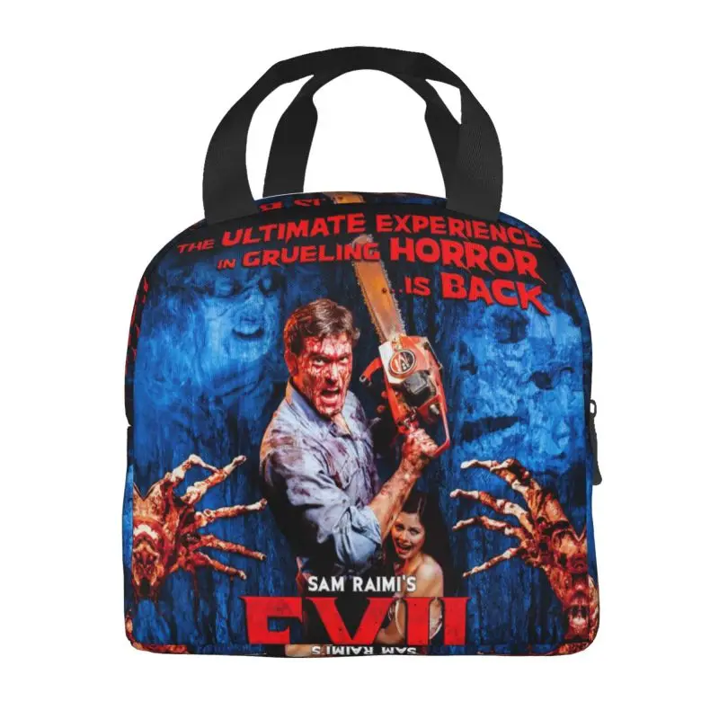 Horror Movie Evil Dead Insulated Lunch Bag for Women Leakproof Supernatural Cooler Thermal Lunch Box Beach Camping Travel