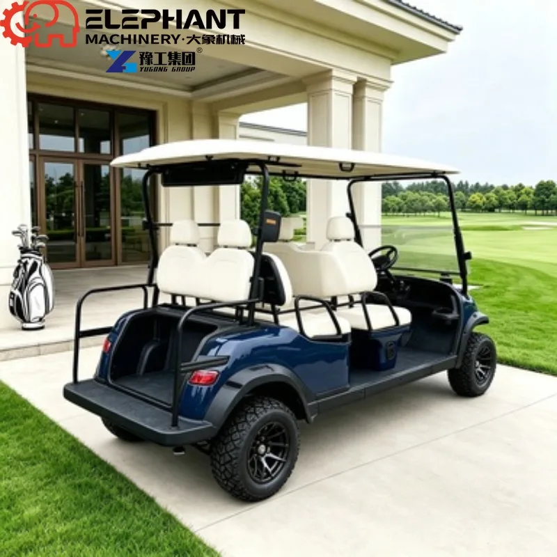 Electric Golf Cart, 4 Seater 48V Lithium Off-Road Utility Cart 4kW AC Motor Optional Solar Charging Panel