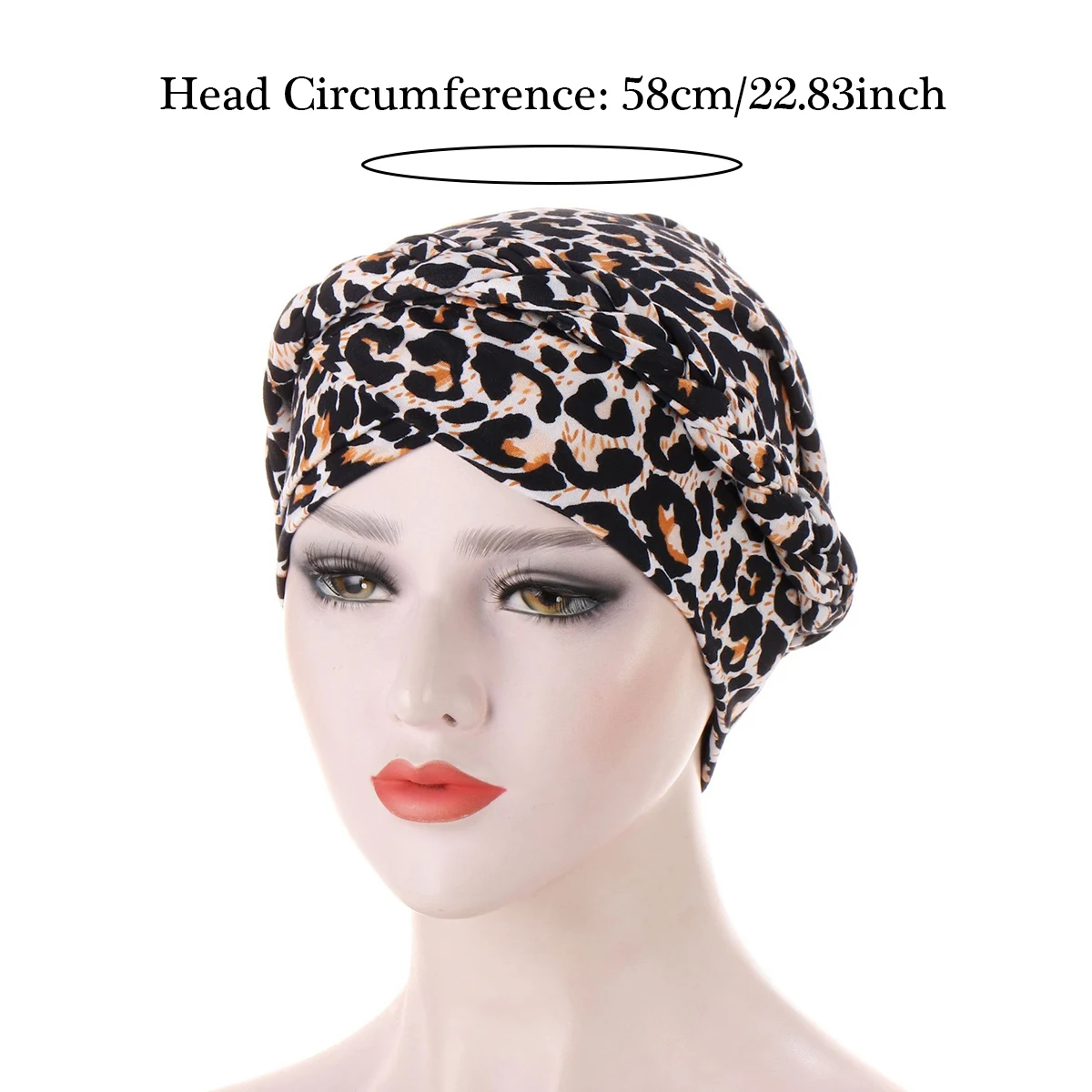 2024 New Crossed Forehead Muslim Hijab Caps Women Wrap Head Ramadan Soft Elastic Ladies Fashion Print Turban Bonnet