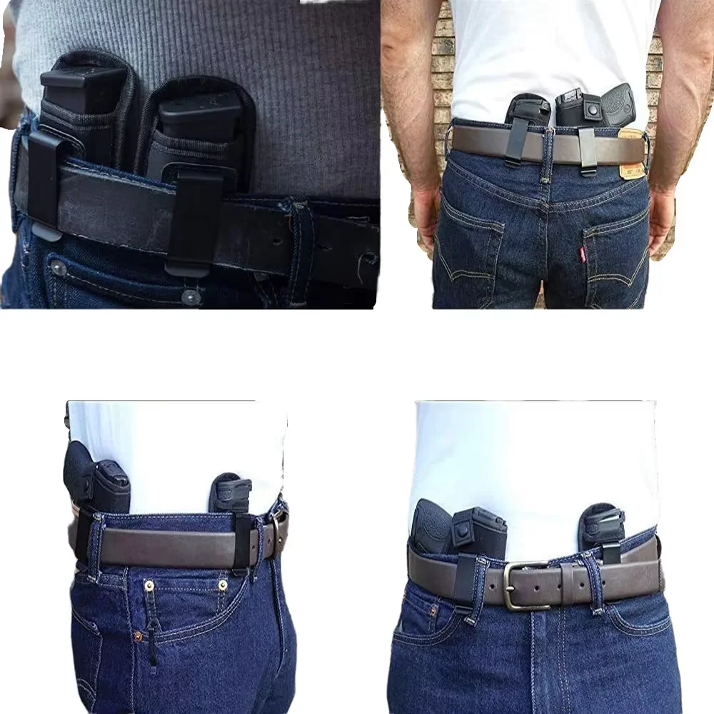 Einzel-/Doppelt verdeckte Magazintasche für 9 mm.40.45.380.357 IWB Mag Holster Outdoor Jagd Gürteltasche Messer Taschenlampentasche – Detail 9