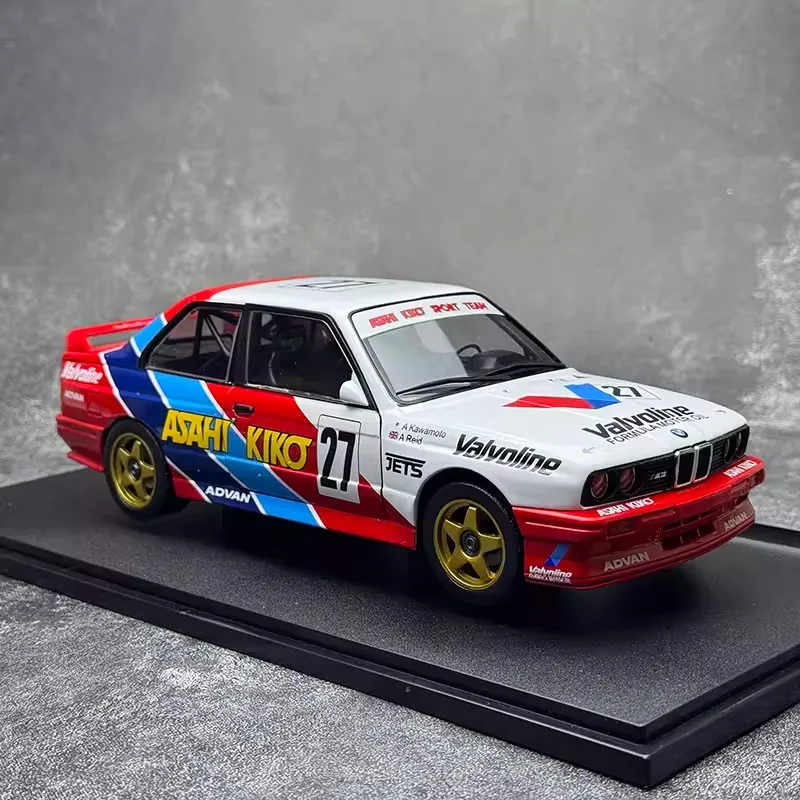 Solido 1/18 BMW M3 # 27 JTCC 1986 z dwoma otwieranymi drzwiami, model samochodu z odlewu, limitowana edycja, kolekcja symulacyjna, samochody, prezenty dla chłopców