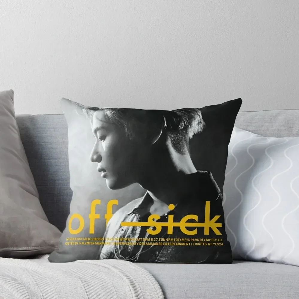 

SHINee TAEMIN OFF SICK CONCERT POSTER Throw Pillow Luxury Sofa Cushions Luxury Cushion Cover Elastic Cover For Sofa pillow