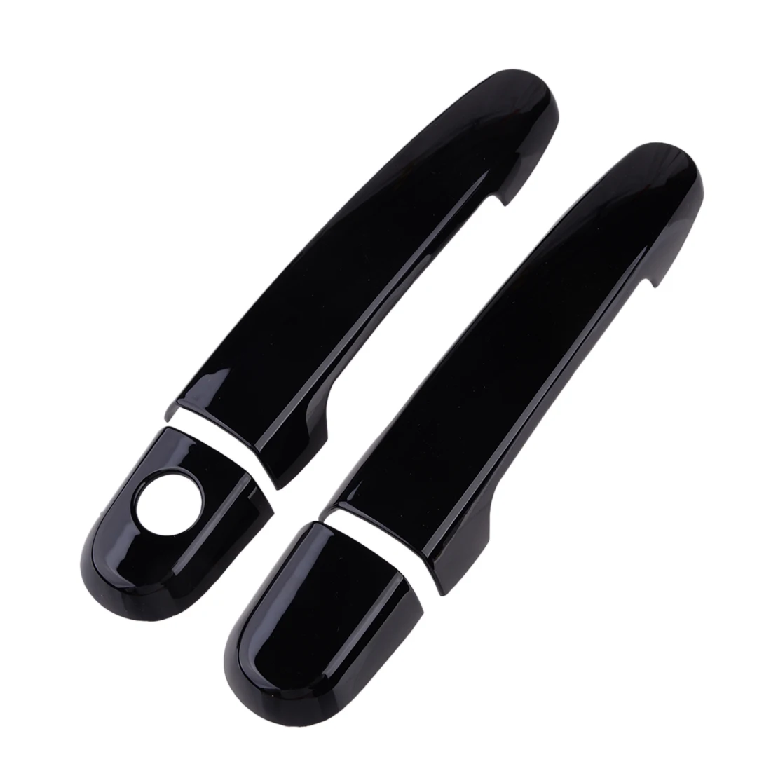 Car Door Handle Cover Trim Molding Kit Fit for Toyota Yaris Sedan Hatchback 2007 2008 2009 2010 2011 Black ABS Plastic