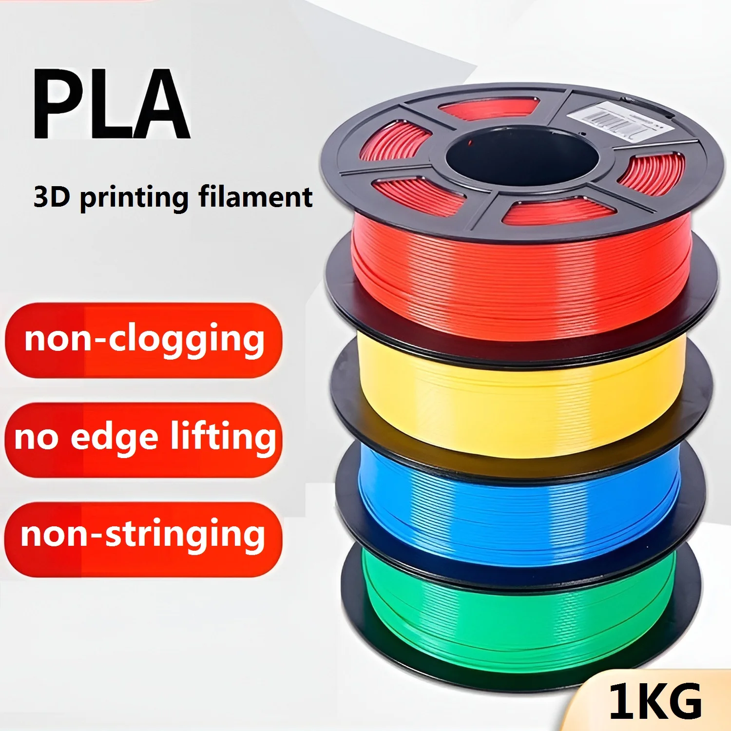 

Филамент для 3D-принтера PLA PETG, пластик, 1 кг, 1,75 мм, без спутывания, материалы для 3D-печати, черный, белый, вакуумная упаковка