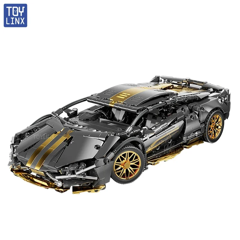TOYLINX 1280 قطعة الأفكار التقنية الشهيرة سباق السيارات الجمعية اللبنات خبير سرعة مركبة الطوب Moc اللعب هدايا المهرجان