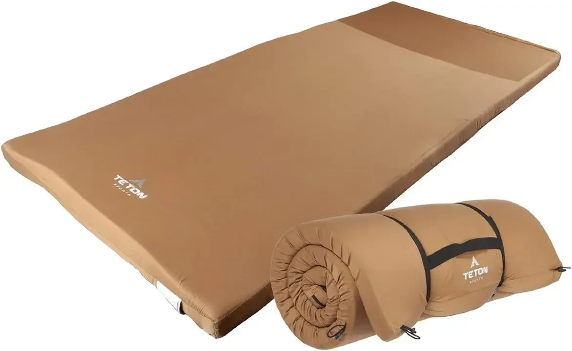 Sports Canvas Camp Pad, Sleeping Pad for Car Camping, Brown