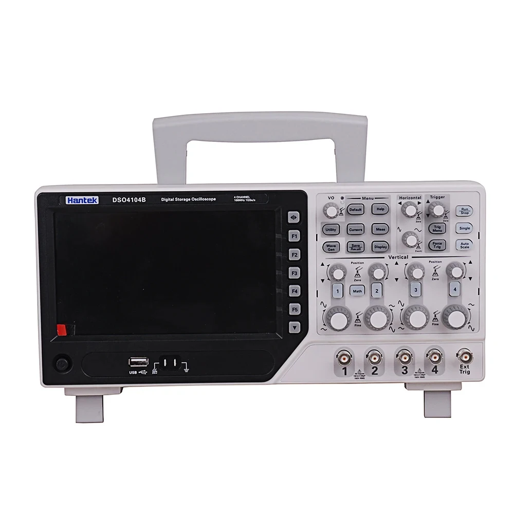 Hantek DSO4104B 4CH Digital Oscilloscope 100MHz 1GS/s Sample Rate with EXT+DVM+Auto Range Function