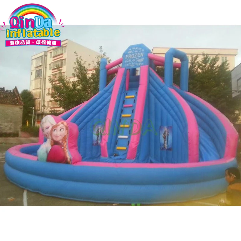 

Best Quality PVC Backyard Inflatable Water Slide With Pool