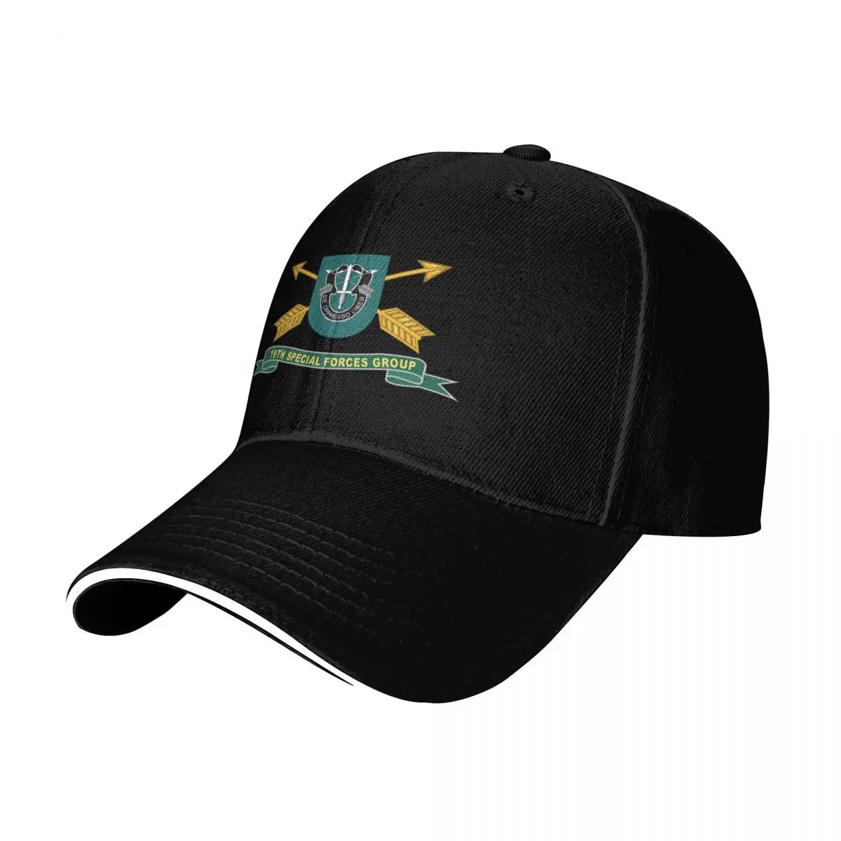 Army - 19th Special Forces Group - Flash w Br - Ribbon X 300 Baseball Cap Men Women Casual Summer Sport Sun Cap