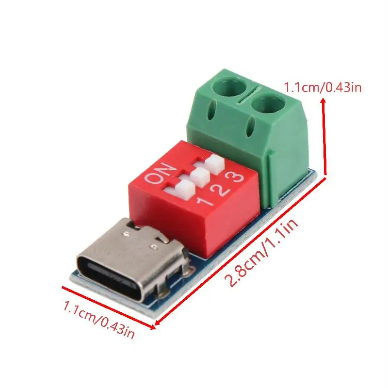 PD-Trigger-Modul 5V-20V Einstellbarer DIP-Schalter Ladegerät-Tester Zuverlässig für DIY Elektronik-Wartung und Heimreparaturen – Detail 11