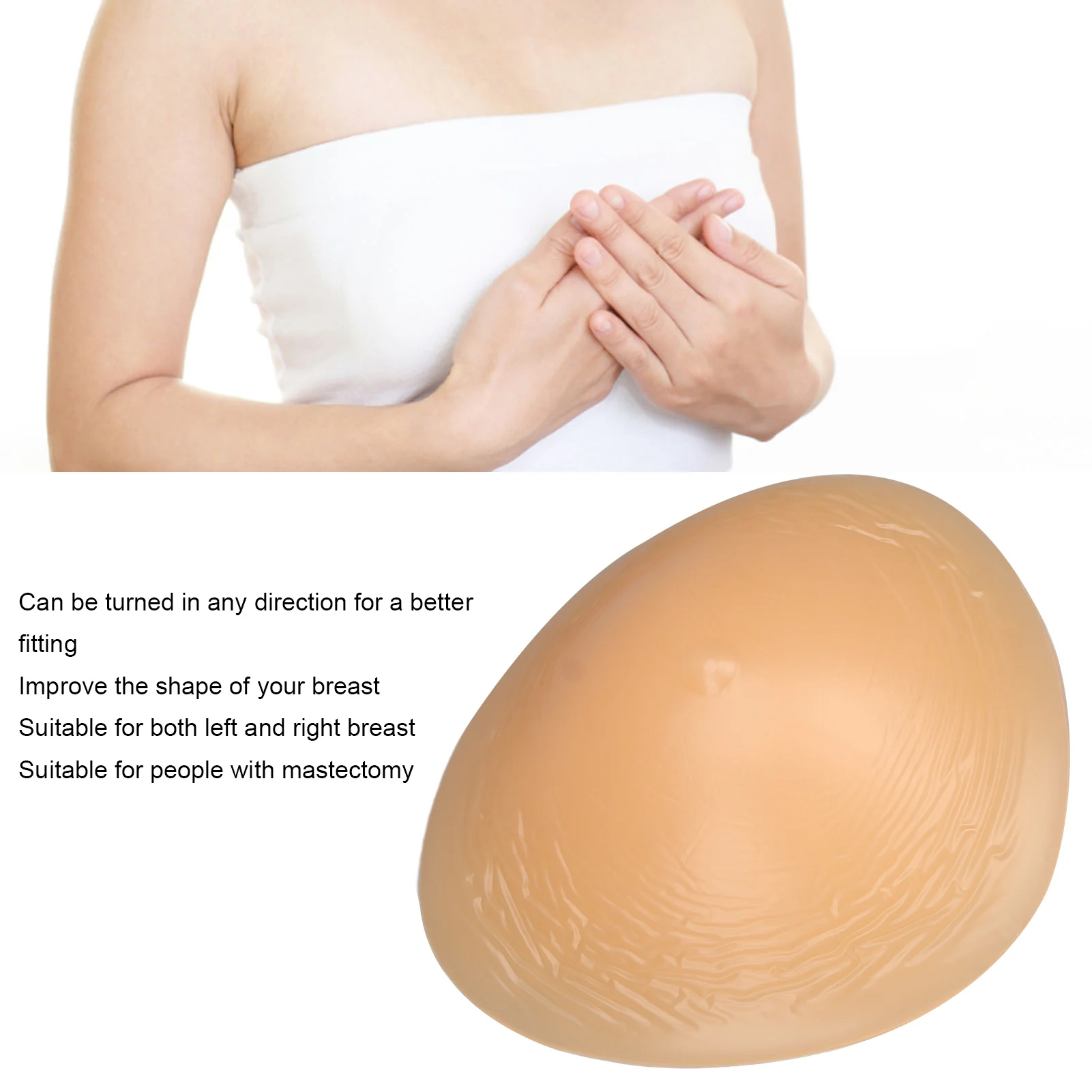 Beha Pad Inserts Zachte Siliconen Driehoekige Concave Bodem Prothetische Borst voor Post Mastectomie Prothetische Borst Inserts