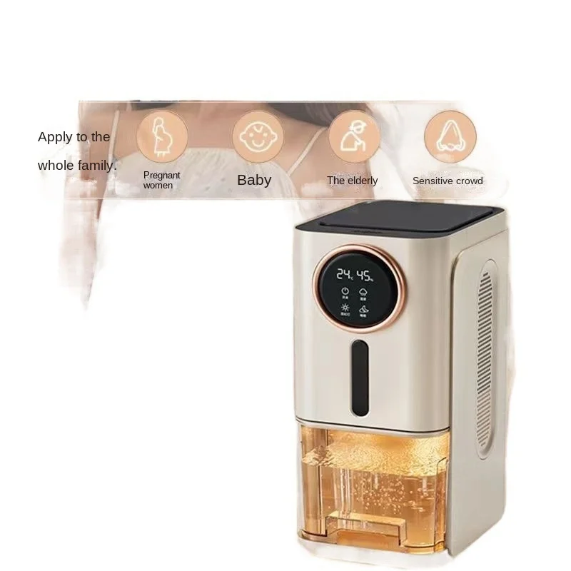 Dehumidifier rumah tangga, alat pengurang Kelembapan dalam ruangan, tahan air, perangkat menyerap kelembapan, pemurnian udara terintegrasi