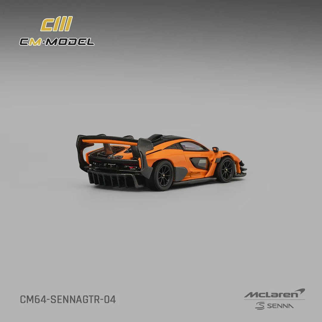 CM 1:64 McLaren Senna GTR papaye Orange alliage moulé sous pression modèle de voiture recueillir des ornements jouets cadeaux