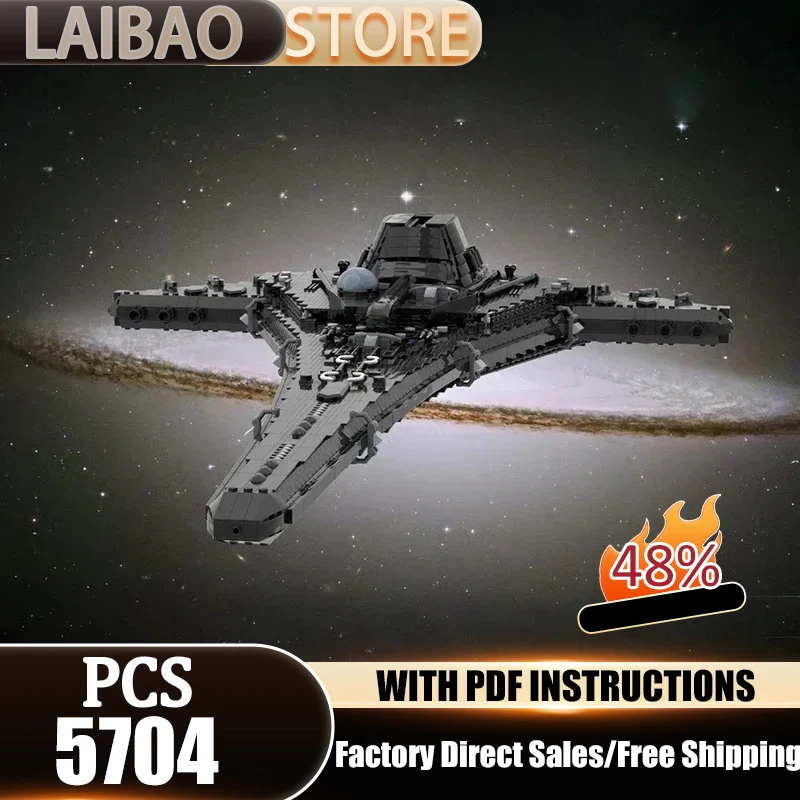 

Military Series Moc Building Block Black Destiny Spaceship Model Technology Brick DIY Assembly Spacecraft Toy For Holiday Gifts