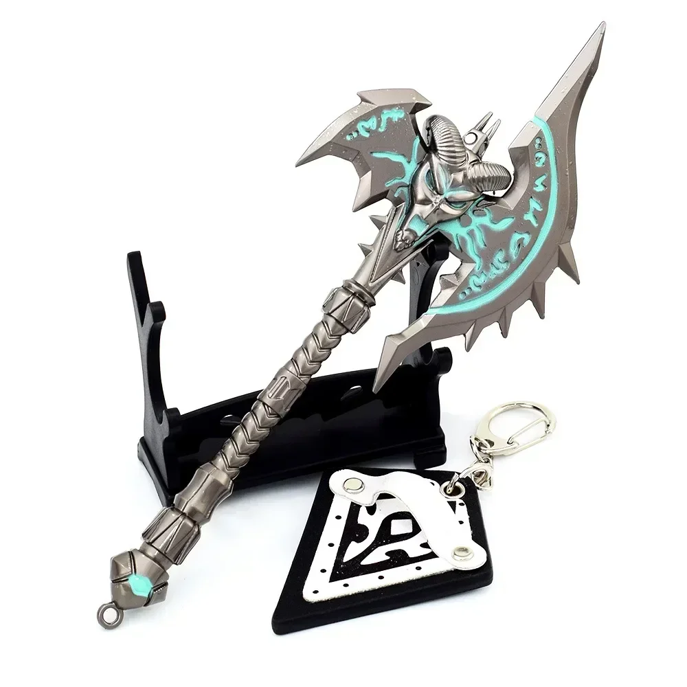 18cm Shadowmourne Axe World of Warcraft Weapon Azeroth Metal Game Peripheral Katana Samurai Sword Weapon Model Gifts Toys Boys