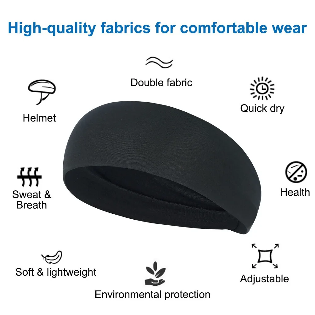 عصابة رأس رياضية ماصة للرجال والنساء، أغطية رأس للصالة الرياضية واللياقة البدنية واليوجا والجري وممتصة للرطوبة، رباط شعر مرن للرأس