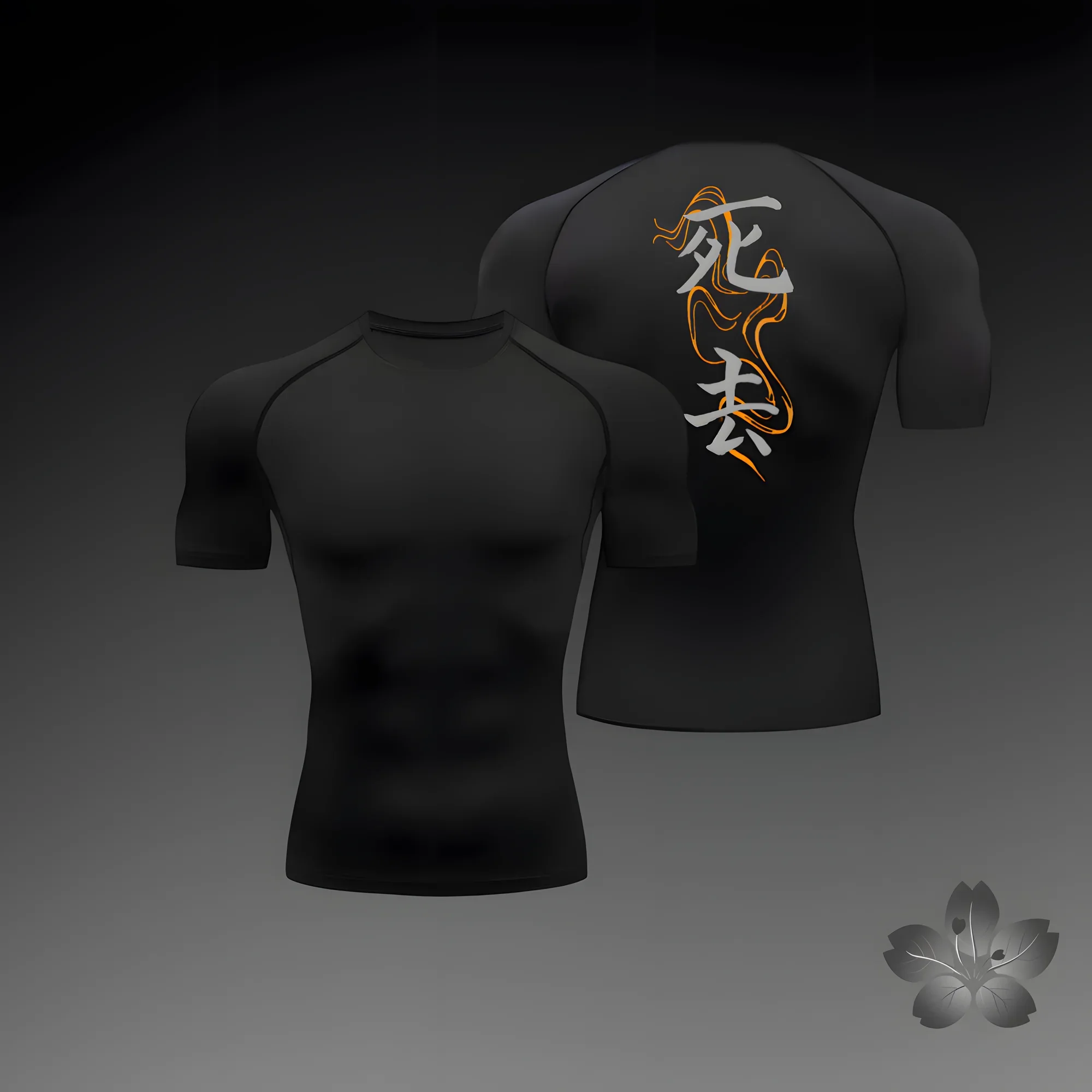 

Men's Compression Shirt Anime Print Gym Sport Quick Dry Gym TShirts Fitness Athletic Undershirts Elasticity Tops Tee Summer Male