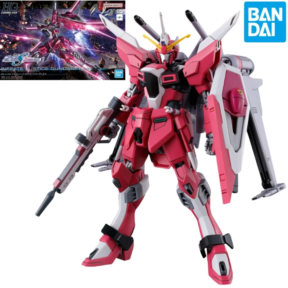 

BANDAI Anime Model Gundam SEED FREEDOM HG 1/144 INFINITE JUSTICE GUNDAM Type Ⅱ Action Figures Assembly Collection Toy Gift