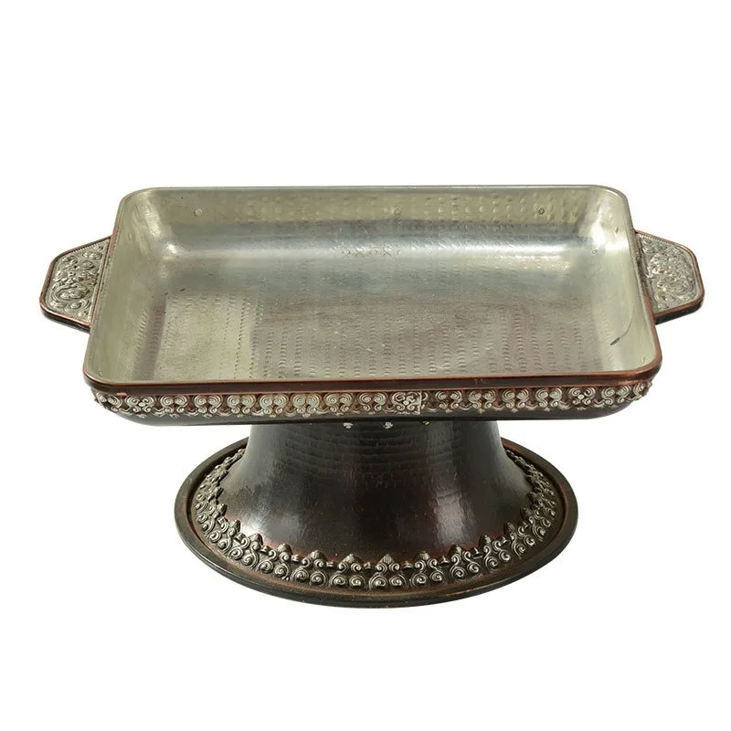

Buddha fruit plate Rectangle fruit plate, living room coffee table with water cup cup storage plate ornament
