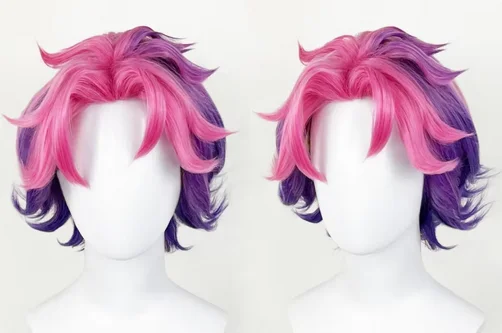 Kayn Cosplay Wig Game  Heartsteel Shieda Kayn Short Heat Resistant Synthetic Hair Party Wigs + Wig Cap