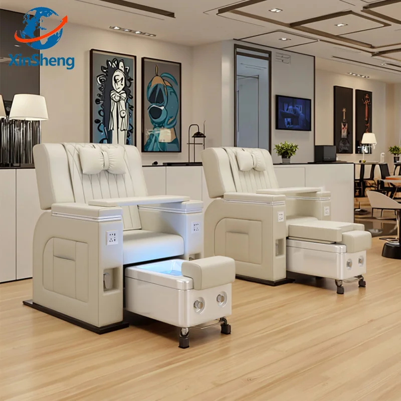 custom.Professional 2026 Foot Spa Winplus Beauty Salon With Led Nail Salon Luxury Manicure Pedicure Chair