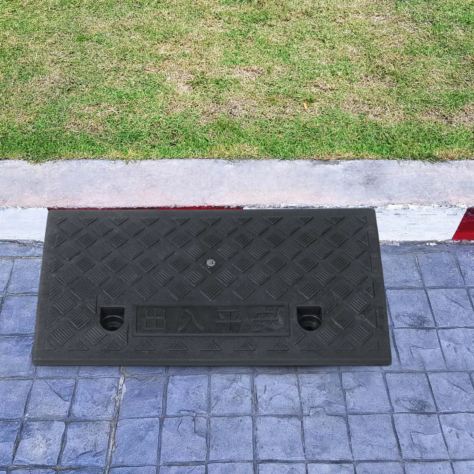 

Thickened Plastic Rubber Ramp Pad for Car Motorcycle Garage Curb Slope Heavy Duty Non-Slip Easy Fit Driveway Vehicle