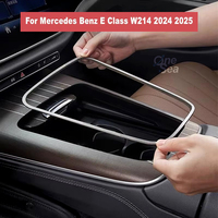 Car Central Console Panel Edge Metal Protective Frame Cover Trim For Mercedes Benz E Class W214 2024 2025 Interior Accessories