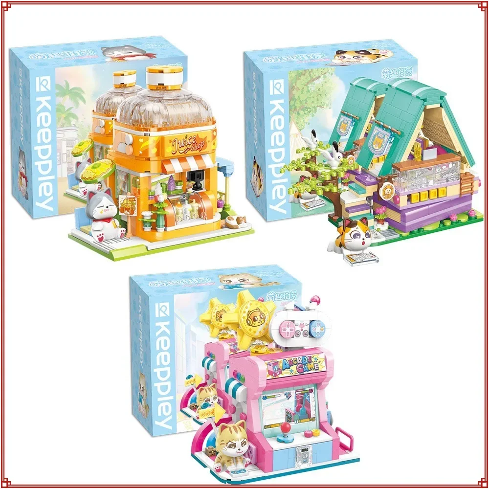 

Keeppley Building Blocks Fairy Tale Town City Colorful Street Scene Series Model Diy Cabin Assembled Toy Ornaments Birthday Gift