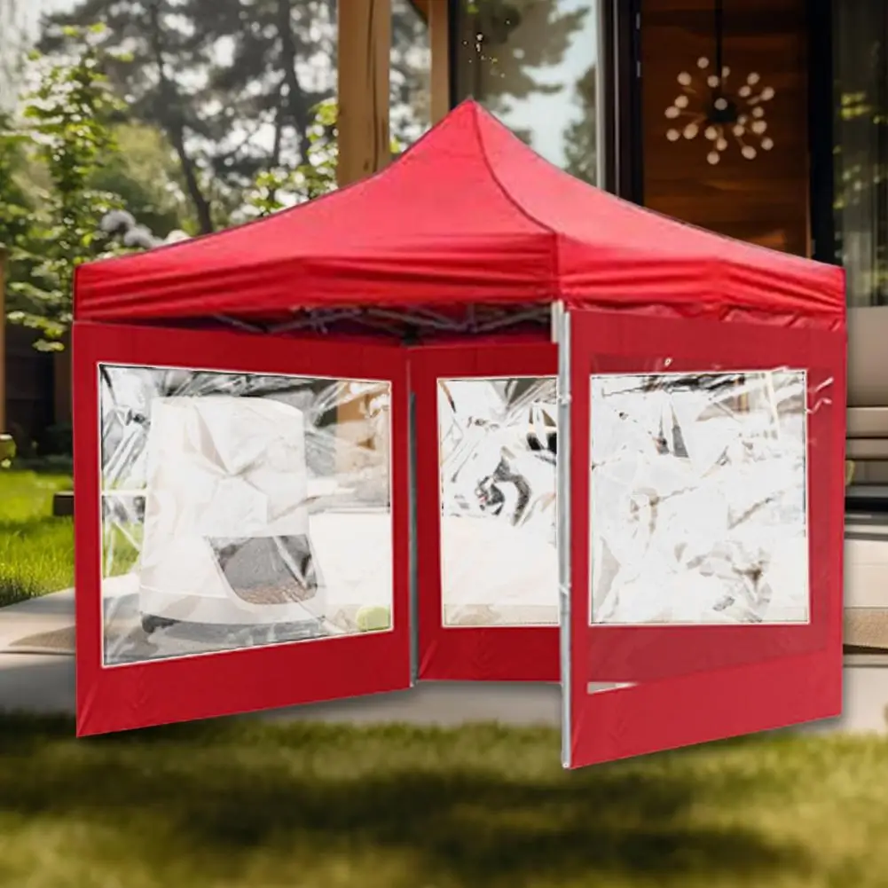 1 piece Camping Canopy Sun Shade with Transparent Window Easy Quick Setup UV-Resistant Waterproof Outdoor Canopy Tent Cloth