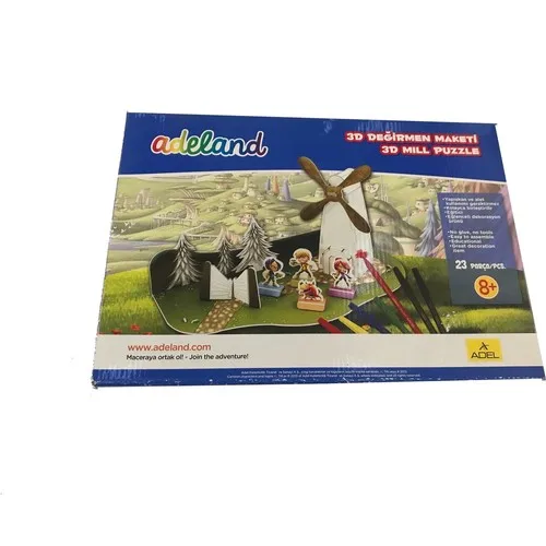 Sharp Color Adeland Paint Eğlen 3D Mill Scale Model 23 Piece