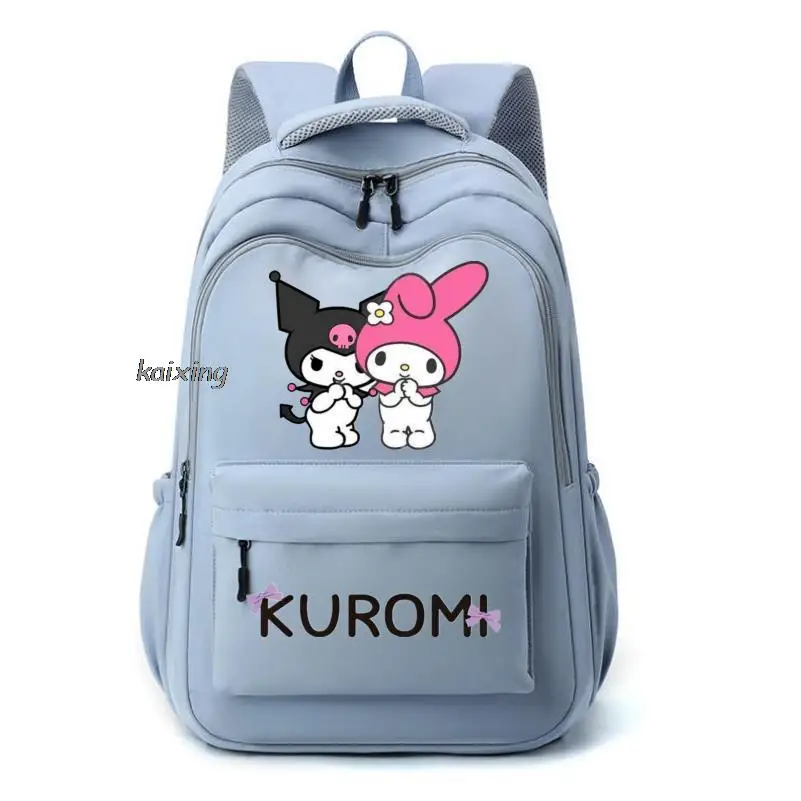 Backpacks Lovely Kuromi Melody Boy Girl Kids School Book Bags Women Bagpack Teenagers Schoolbags Canvas Travel Laptop Backpackk