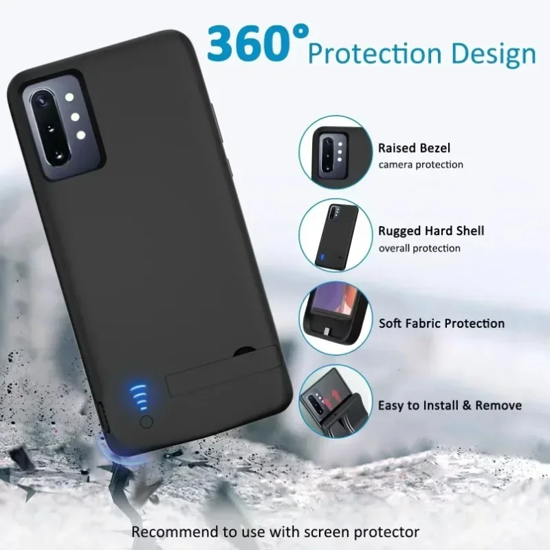 10000mAh Battery Charger Cases for Samsung Galaxy S8 S9 S10 S20 S21 S22 S24 Plus /Ultra Note 8 9 10 Note20 Power Case Power Bank