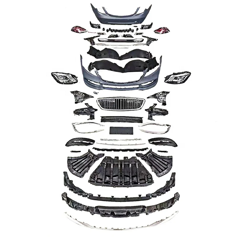 

New Upgrade Auto Body Part Front Bumper Kit for Mercedes s Class W222 2014-2018 Change to Style