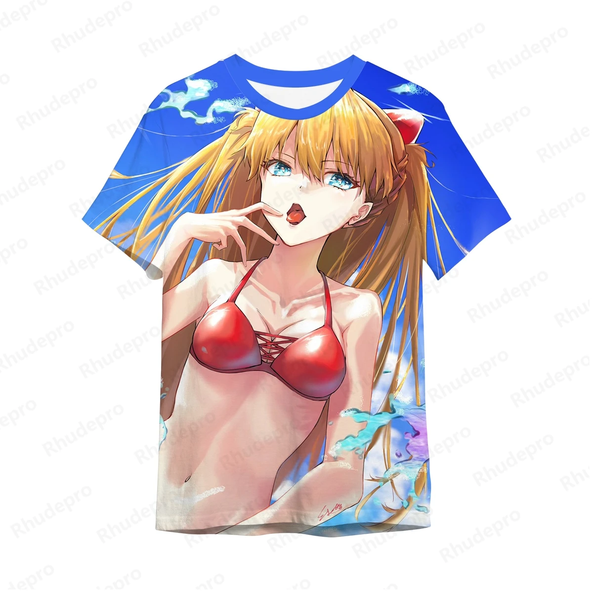 2024 Neon Genesis Evangelion T-shirt Short Y2k Tops Oversized Men High Quality Tee Anime Casual T-shirts Trend Fashion 5XL