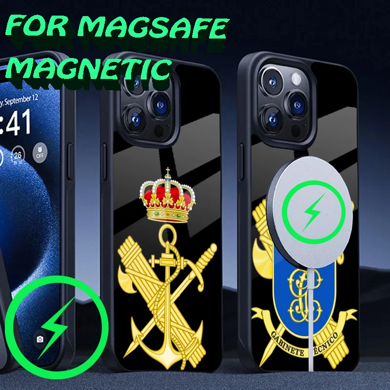 

Spanish Guard Civil Emblem Phone Case For iPhone 16,15,14,13,12,11,Plus,Pro,Max Mini Magsafe Magnetic Wireless Charging