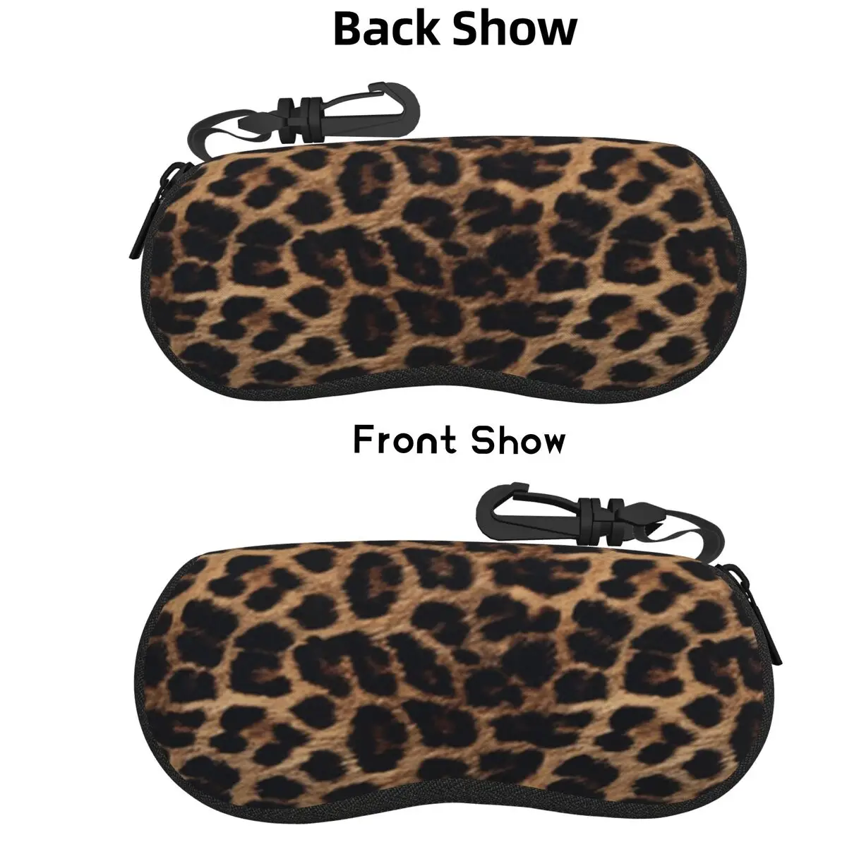 

Leopard Print Shell Glasses Case Protector Sunglasses Box Women Men Soft Eyeglasses Bag Pouch