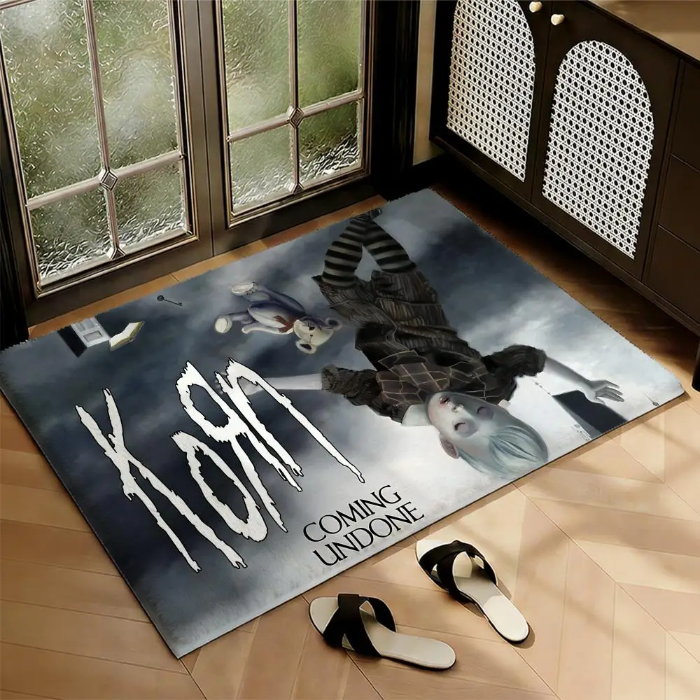 band k-Korns album classic Floor Mat Soft Thickened Flannel Door Mat Non-Slip Living Room Rug Home Decor