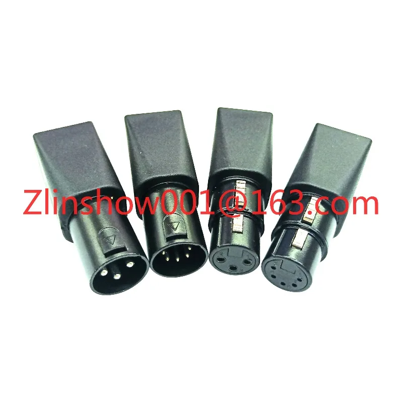 RJ45 To XLR 3 Pin 5 Pin Jack Stage Lighting Microphone Speaker Audio Connector Adapter Converters