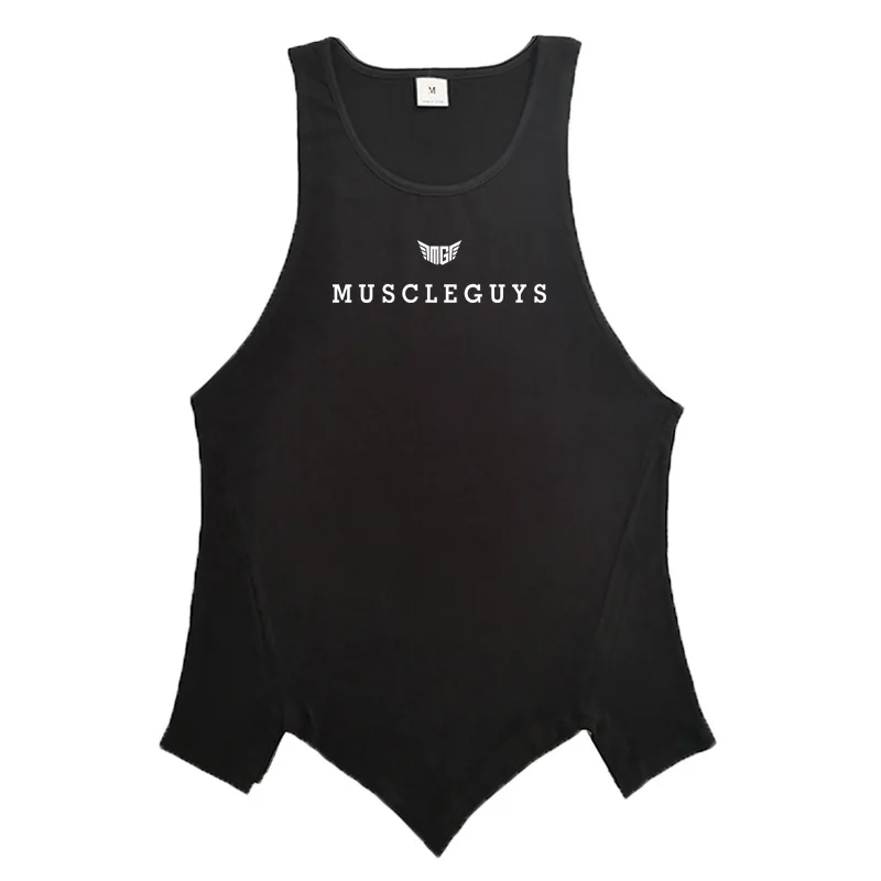 Summer Men new Gym Workout Clothing weightlifting Stretching  Human Breathable Deadlift Tank Top Cotton Comfortable T Shirt Vest