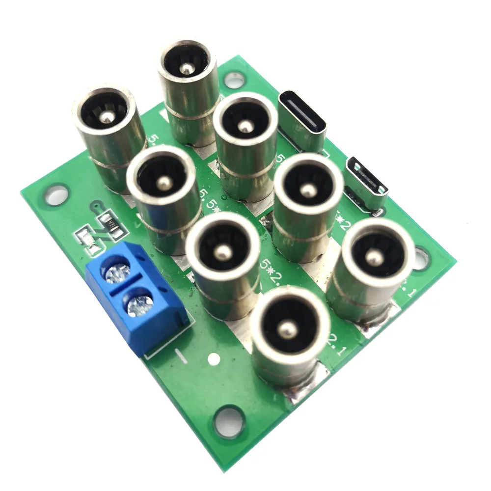 DC 5.5*2.1 mm Female Jack Connectors Integrated Board Distribution Hubs High Current TYPE-C MICRO 5521 for DC Base Testing Board