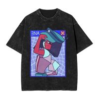 Couple T-Shirt Dream BBQ ENA Washed T Shirts Harajuku  Summer Tees Y2K Fun Design Cotton Clothing Gift Idea