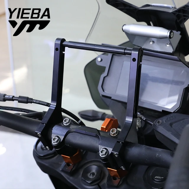 For BMW R1250GS 12MM GPS Holder Bar Clamp Navigation Bracket Phone GPS Holder For Yamaha Tenere 700 MT07 Super Tenere XTZ1200