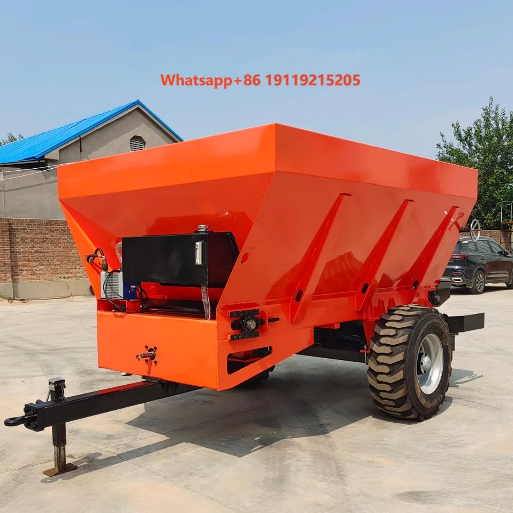 Tractor Mounted Fertilizer Spreader 5cbm 8cbm Farm Manure Spreading Machine Agricultural Fertilizer Distributor for Farm Land