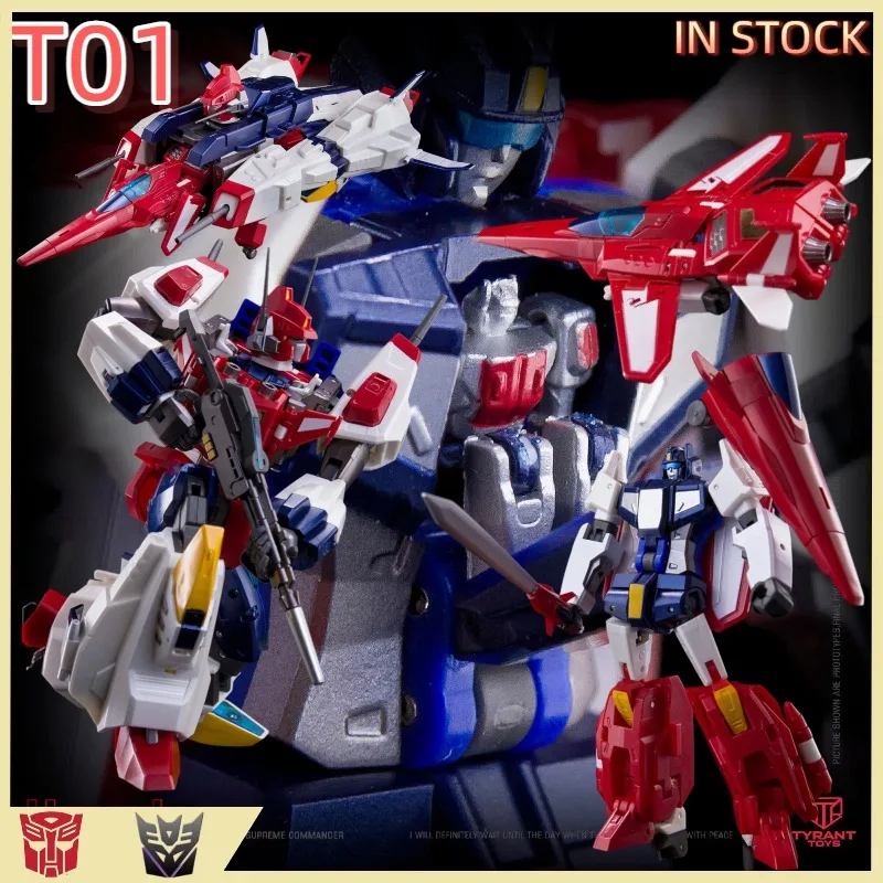 【EN STOCK】 Juguetes transformables Producto original TYRANT TOYS Heavenly Tyrant T-01 T01 Star Saber - Heaven Tyrant · Victory Struggle