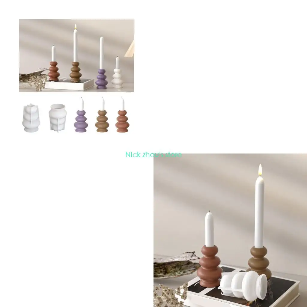 

E15E Multipurpose Artistics Multiple Mould Set Sturdy Silicone Mould Accessory for Home Decoration Craft Supplies