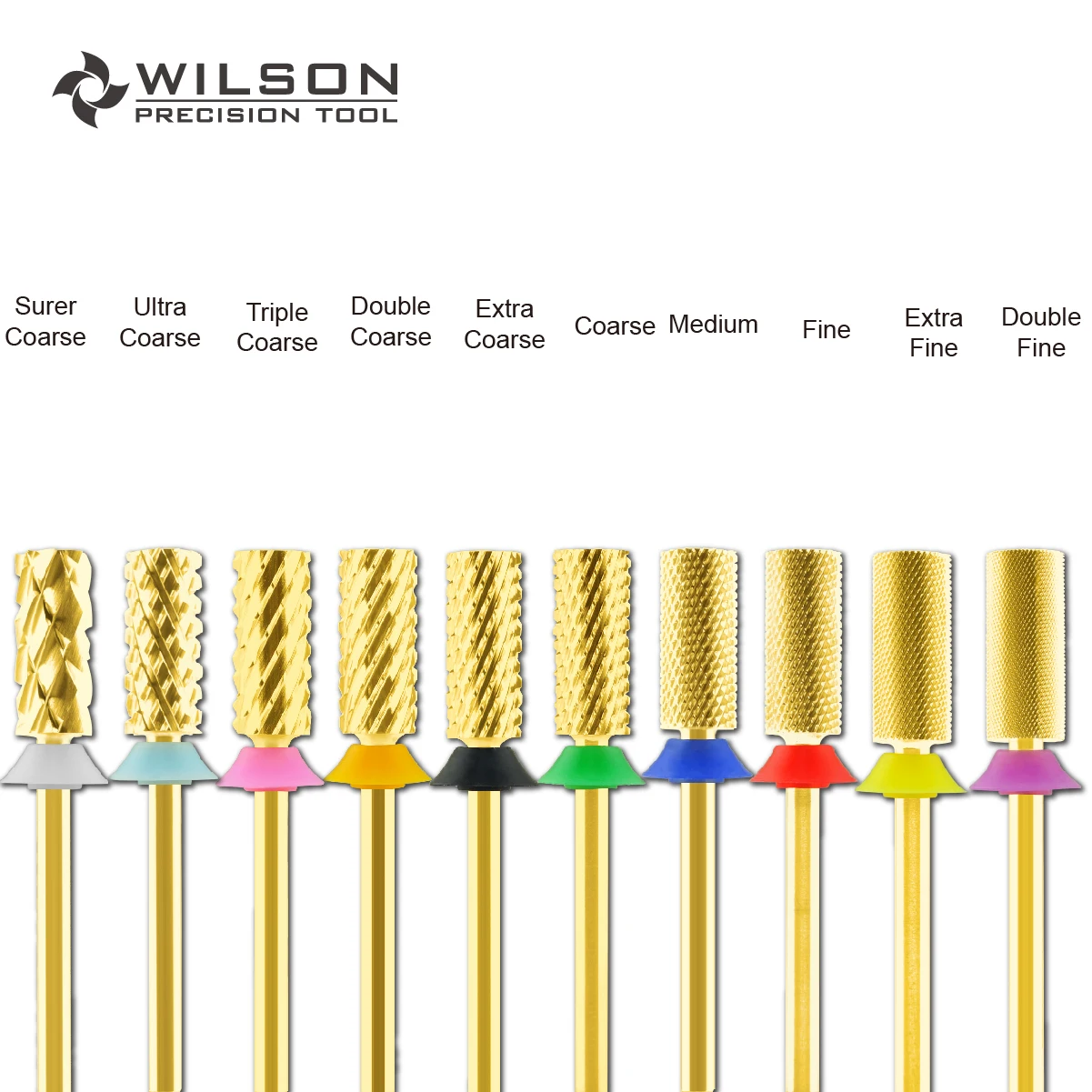 WILSON brocas de barril pequeño para uñas, herramienta de manicura de carburo de gel, accesorios para uñas, gran oferta