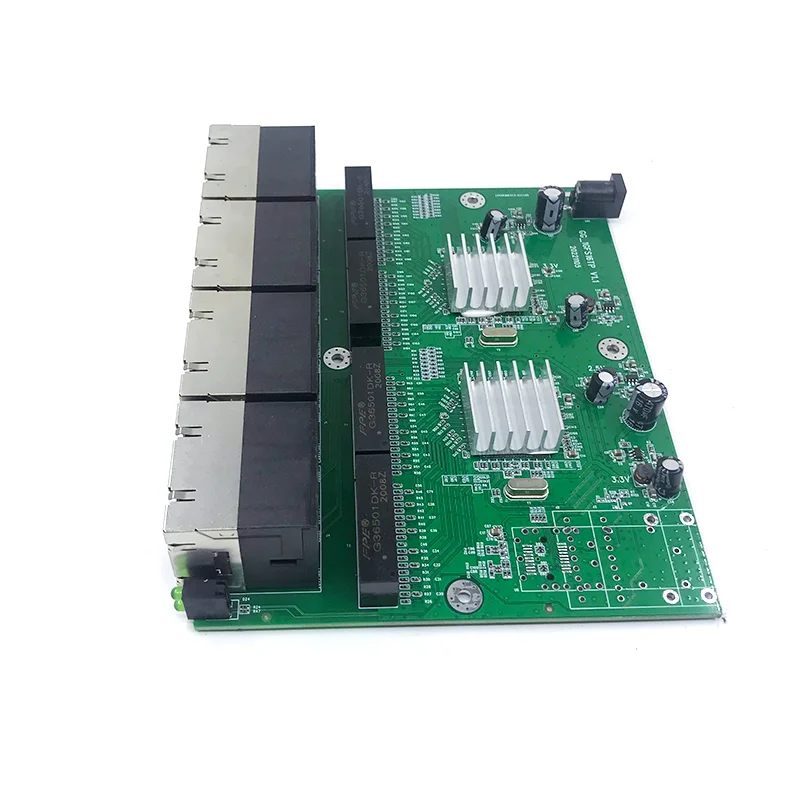 1000M switch Unmanaged 16port 10/100/1000M industrial Ethernet switch module PCBA board OEM Auto-sensing Ports