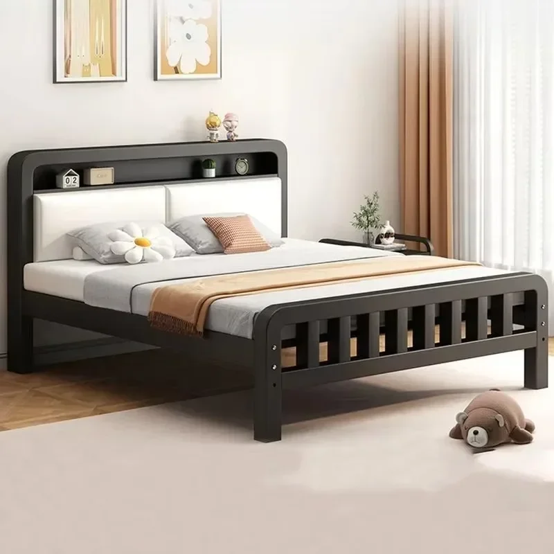 

Bedroom Furniture Simple Modern Design Wholesale Double Stainless Steel Iron Frame King Metal Bed