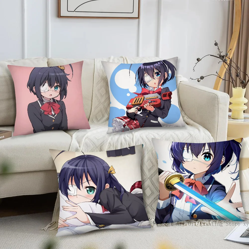 

Takanashi Rikka Animation Take On Me Pillow Case Square Pillow Bedroom Sofa Leisure Comfort Cushion Living Room Home Decoration