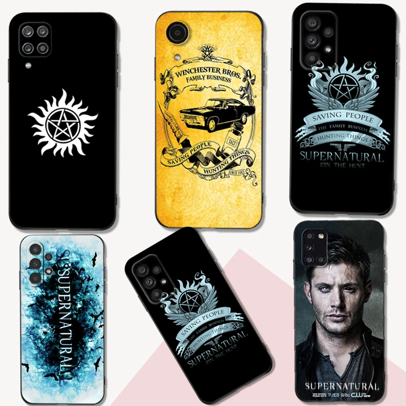 Black tpu Case For Samsung galaxy S23 S22 S20 S21 FE PLUS ultra+S10 E lite cover Supernatural Jared Padalecki